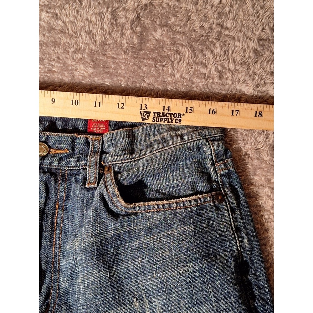 Aeropostale Vintage Bootcut Jeans Mens 32x30 Distressed Ripped Denim Cottagecore - Picture 4 of 10